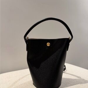 Longchamp Black Leather XS Epure Bag